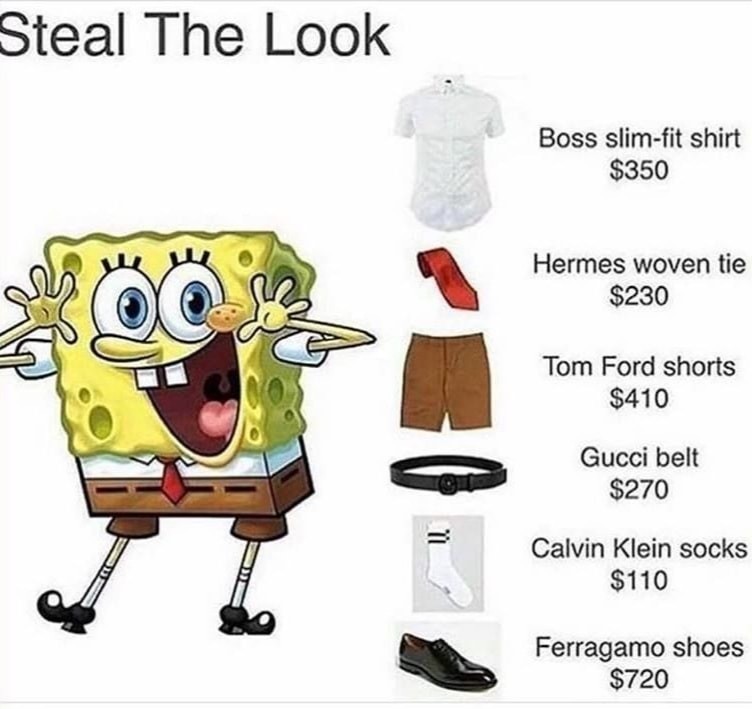 Spongebob steal his look