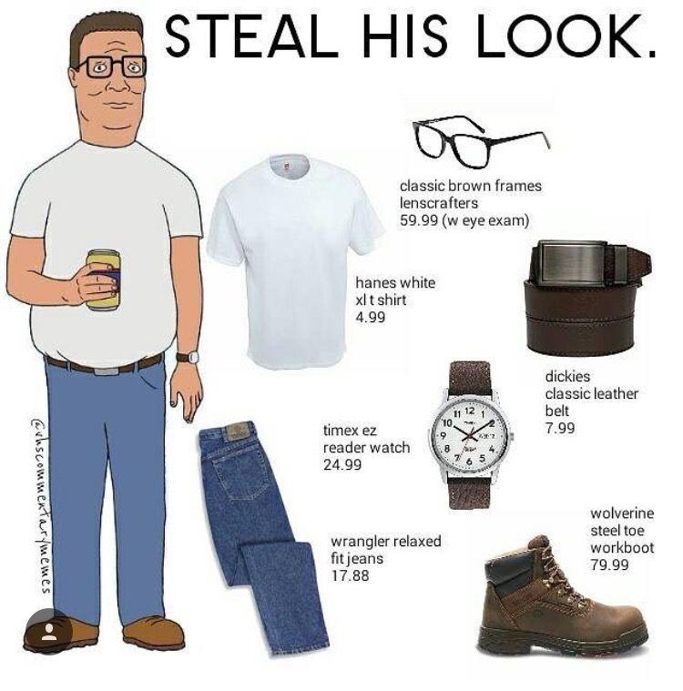 hank hill steal his look